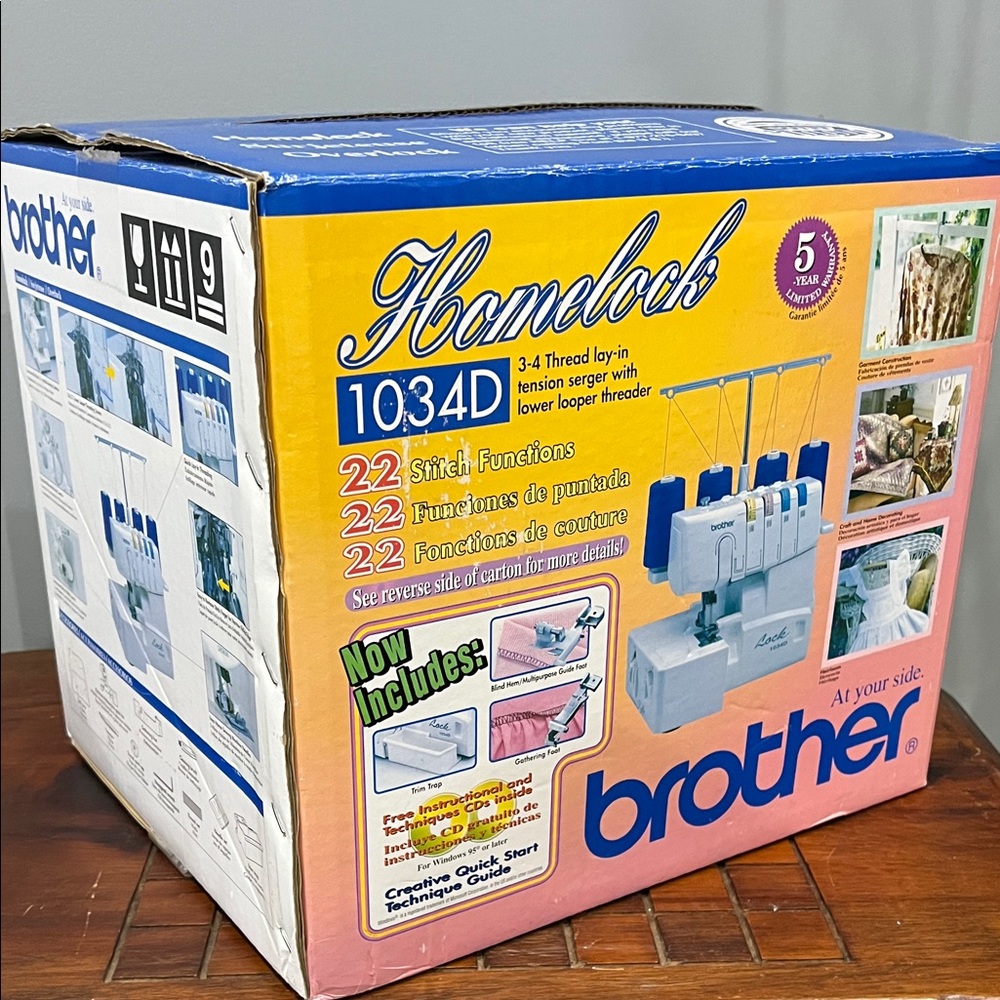 Brother 1034D Serger Sewing Machine - NIB